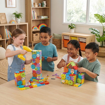 Montessori 3D Gear and Puzzle Pieces