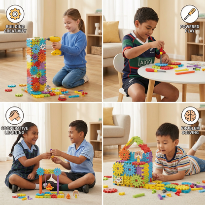 Montessori 3D Gear and Puzzle Pieces