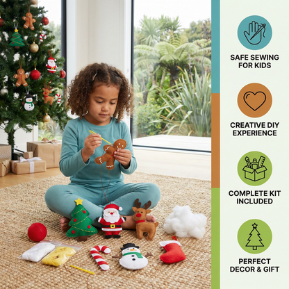 Safe Felt Christmas Set to Sew Yourself