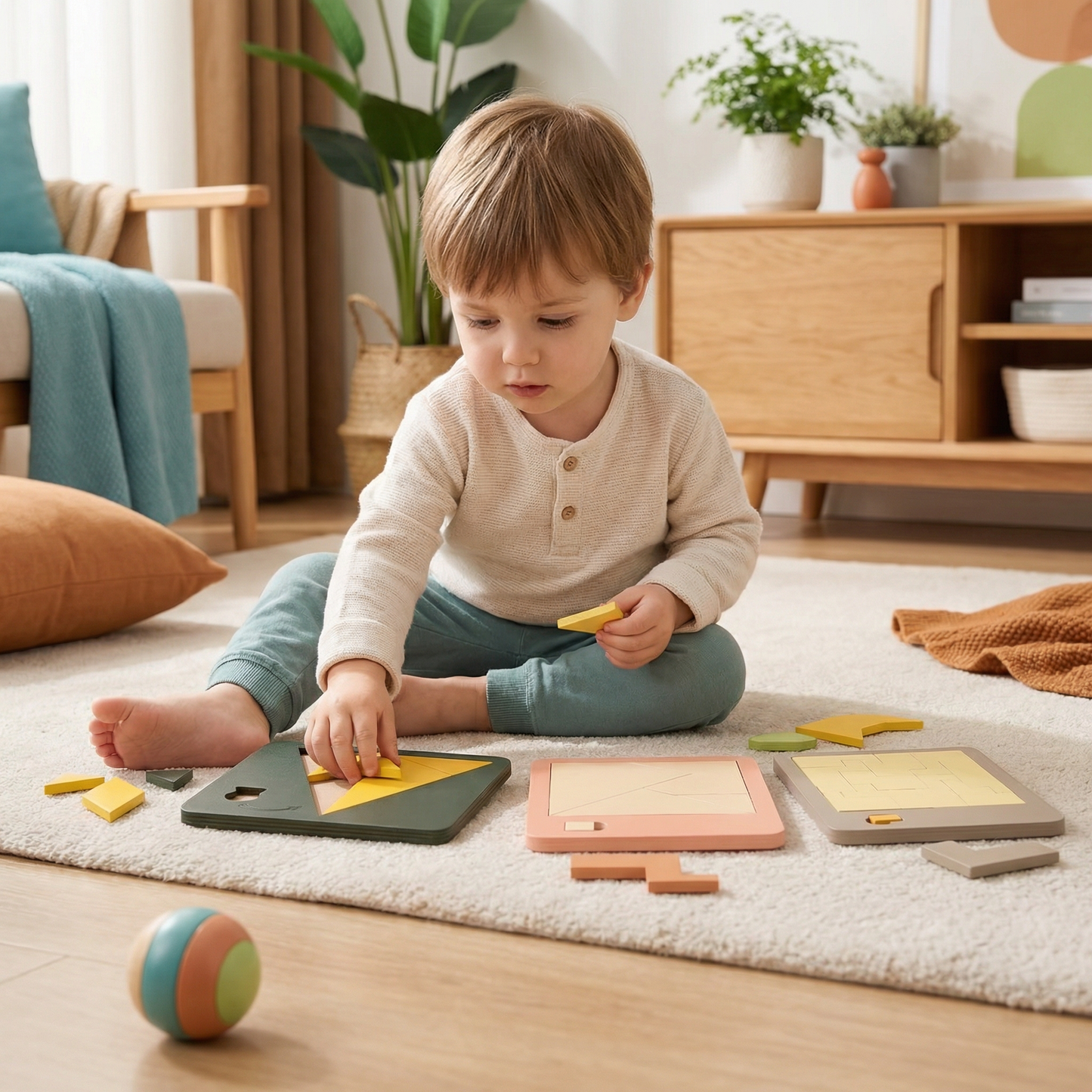 Wooden Tangram Puzzle Game
