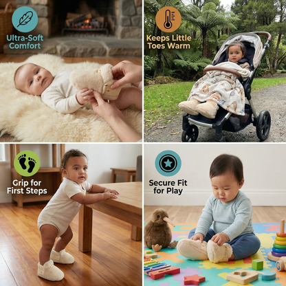Fluffy Baby Sock Shoes