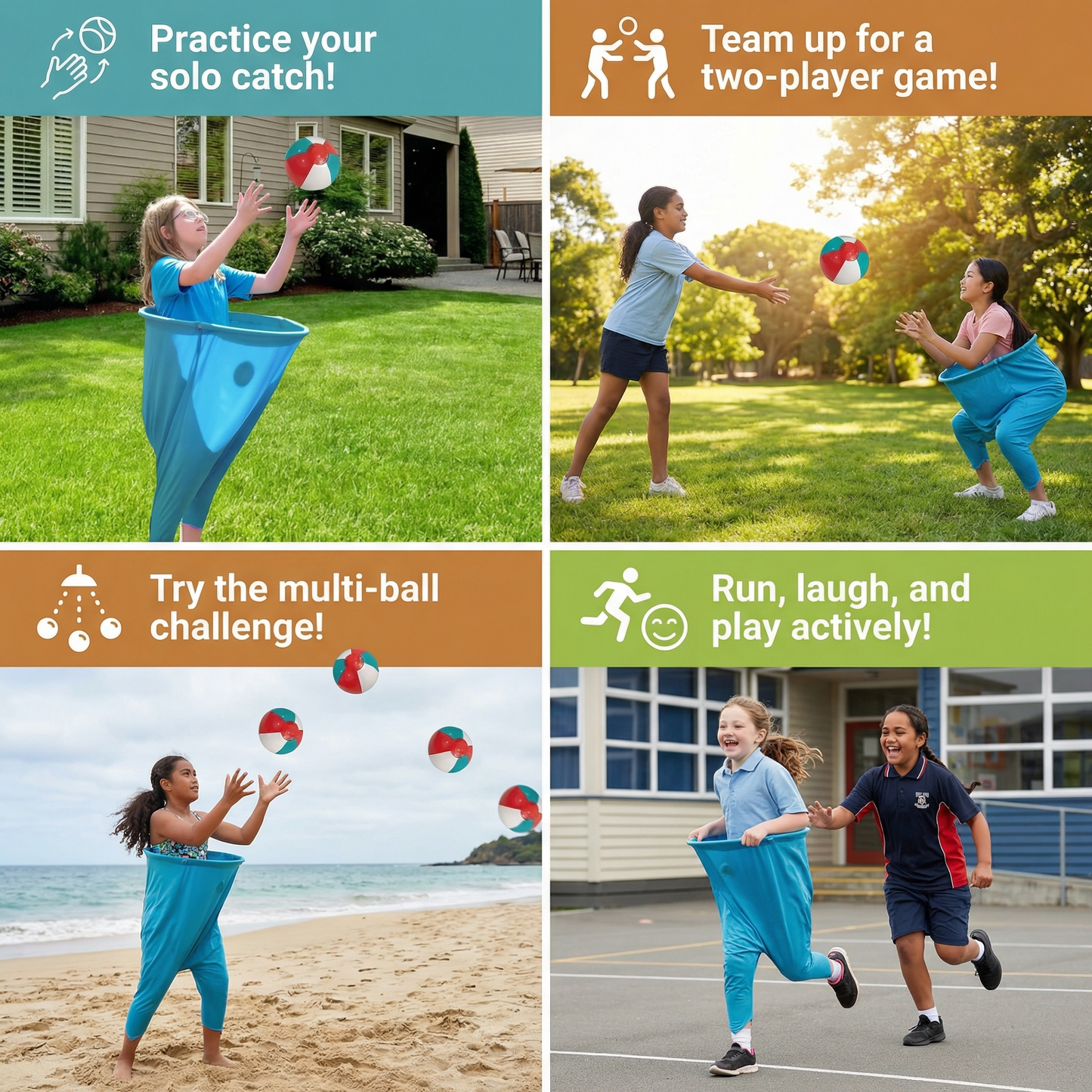 Clown Pants Catch Ball Family Game