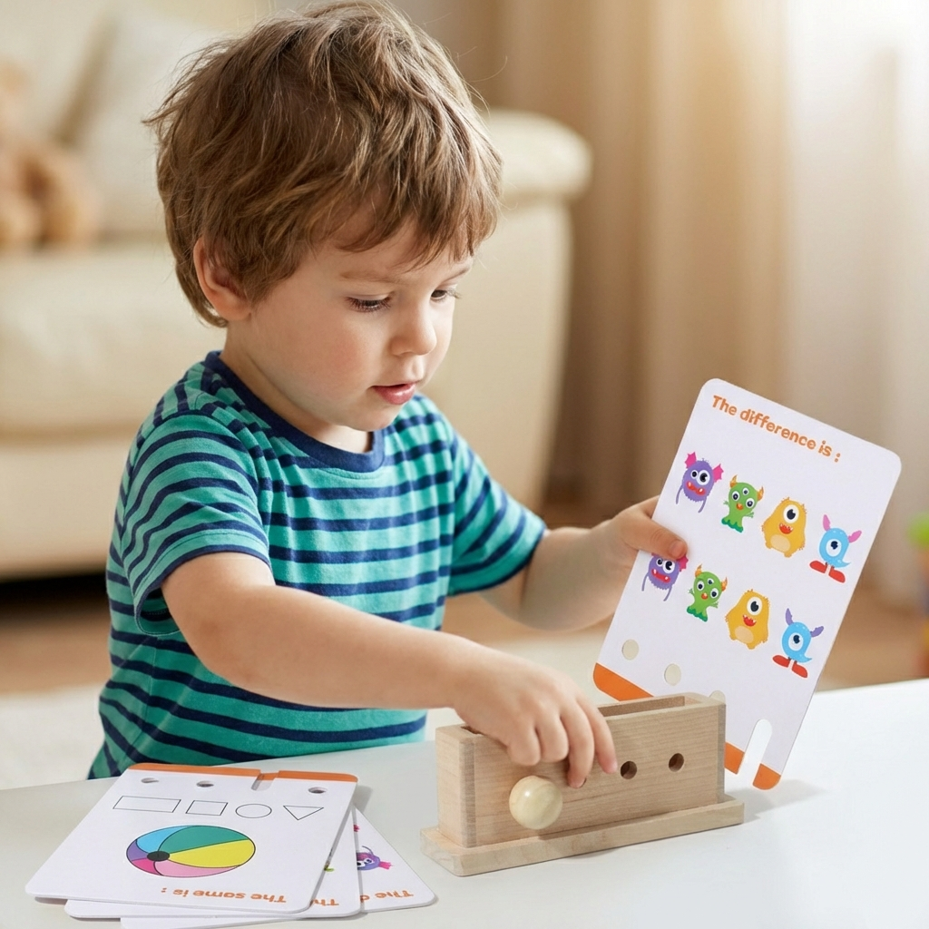Wooden Logic Decoding Learning Game for Kids – Promoting Early Skills