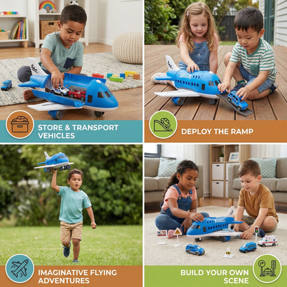 Airplane and Vehicle Play Set