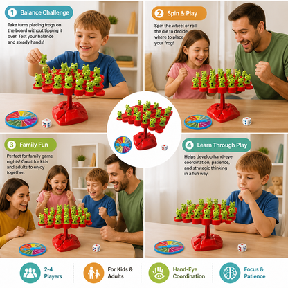 Frog Balance Board – Skill-Building Family Game