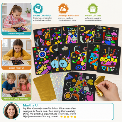 DIY Foil Art Craft Kit for Kids
