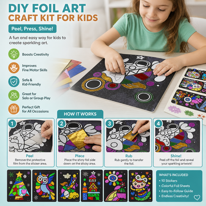 DIY Foil Art Craft Kit for Kids