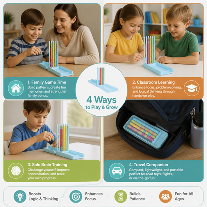 Mini Color Stack Challenge – Portable Brain Training Game