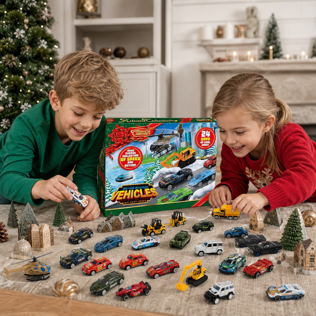 Christmas Die-Cast Car Advent Calendar for Kids