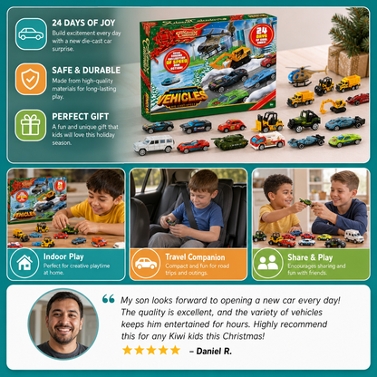 Christmas Die-Cast Car Advent Calendar for Kids