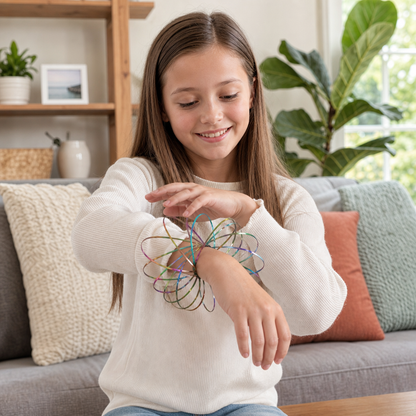 Geometric Spring Fidget Toy – Sensory Stress Relief Sculpture