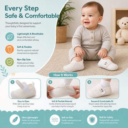 Comfortable Baby Shoes with Soft, Non-Slip Soles