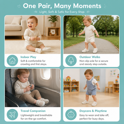 Comfortable Baby Shoes with Soft, Non-Slip Soles