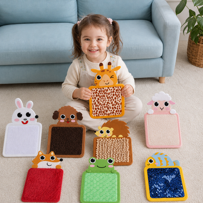 Tactile Animal Cushions (Set of 8)