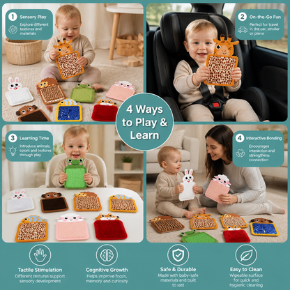 Tactile Animal Cushions (Set of 8)