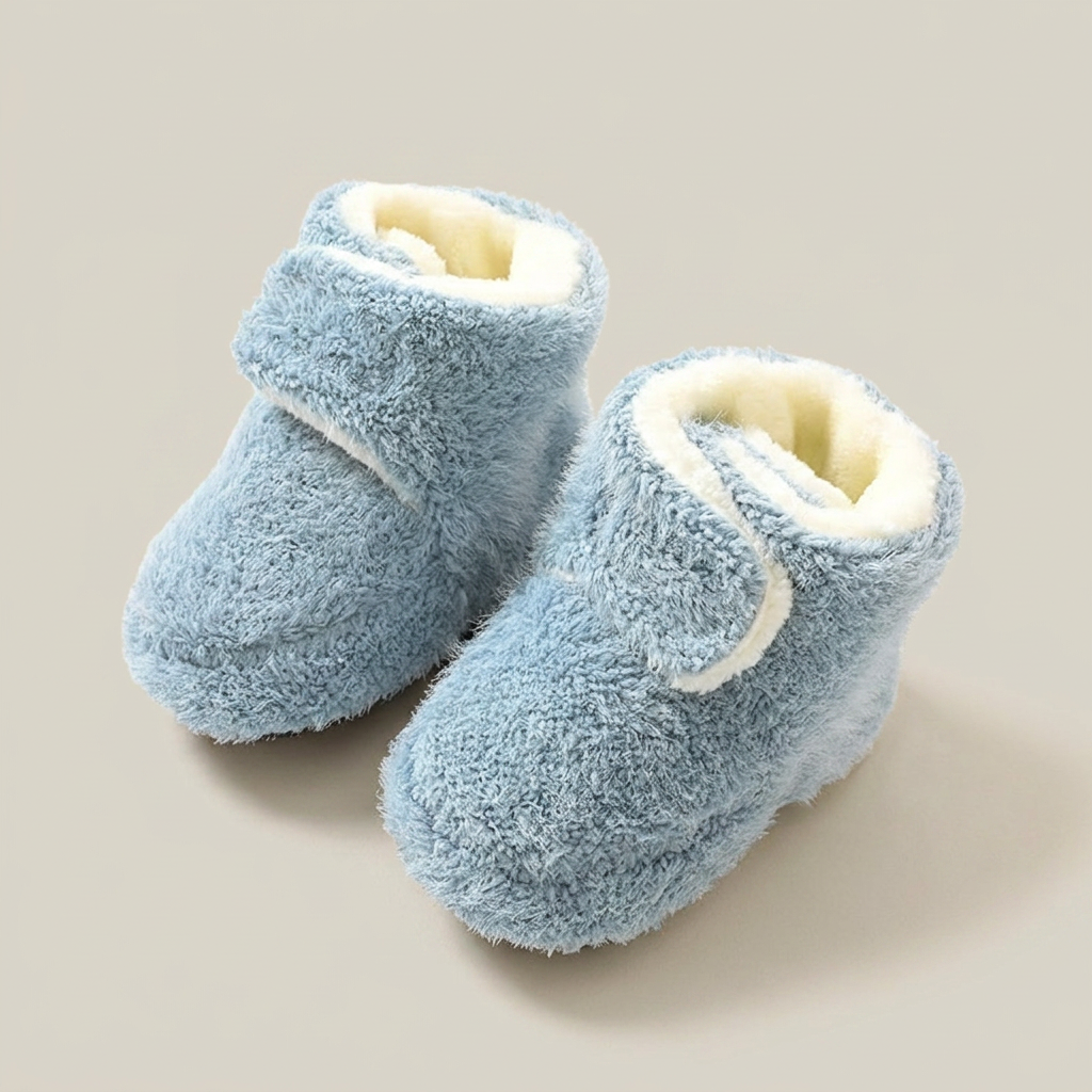 Fleece Velcro Grip Socks