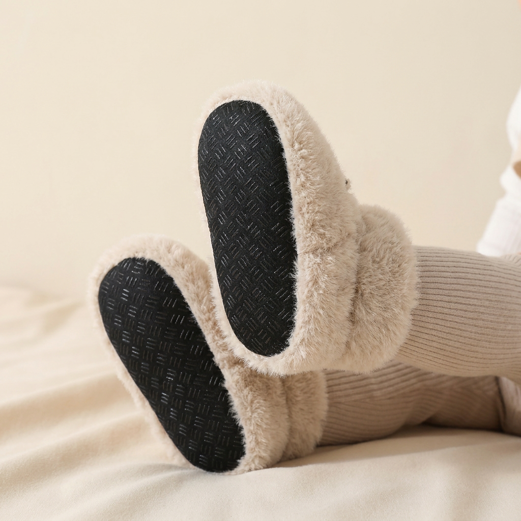 Fleece Velcro Grip Socks