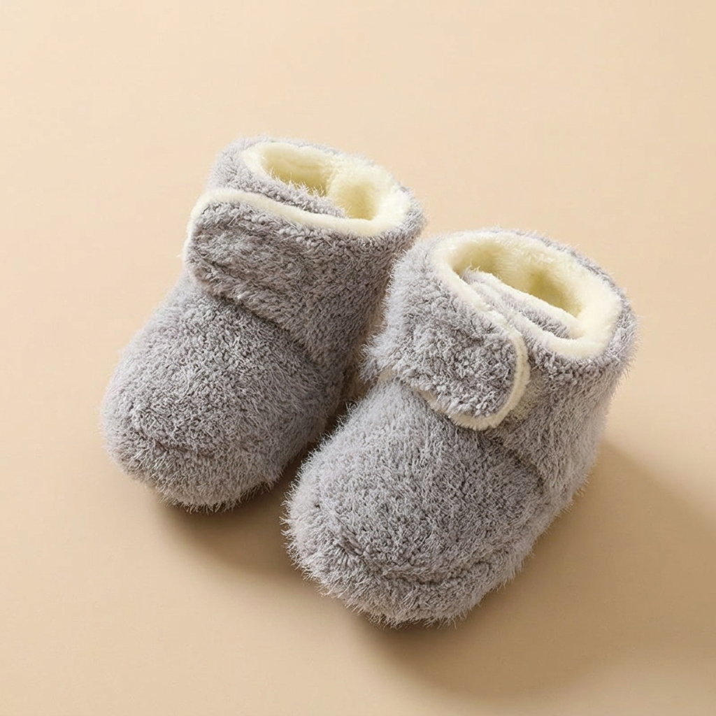 Fleece Velcro Grip Socks