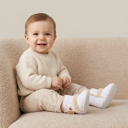 Sherpa Cuff Button Snow Boots