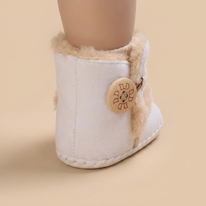 Sherpa Cuff Button Snow Boots