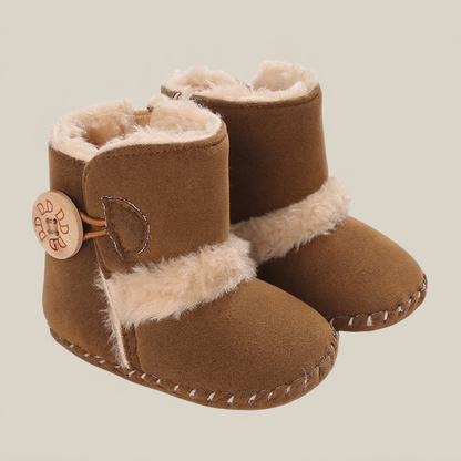 Sherpa Cuff Button Snow Boots