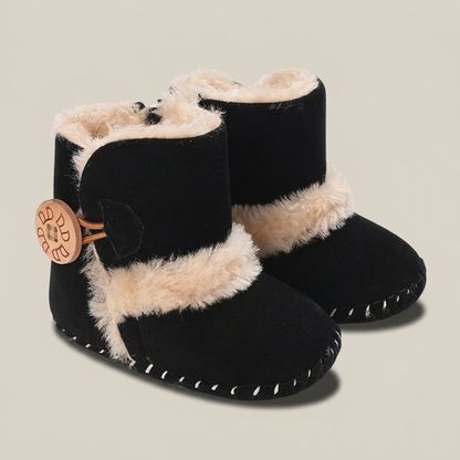 Sherpa Cuff Button Snow Boots