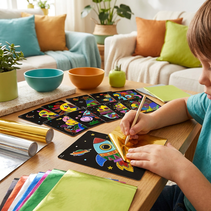 DIY Foil Art Craft Kit for Kids