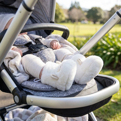 Warm & Cozy Fleece-Lined Baby Booties with Soft Non-Slip Soles