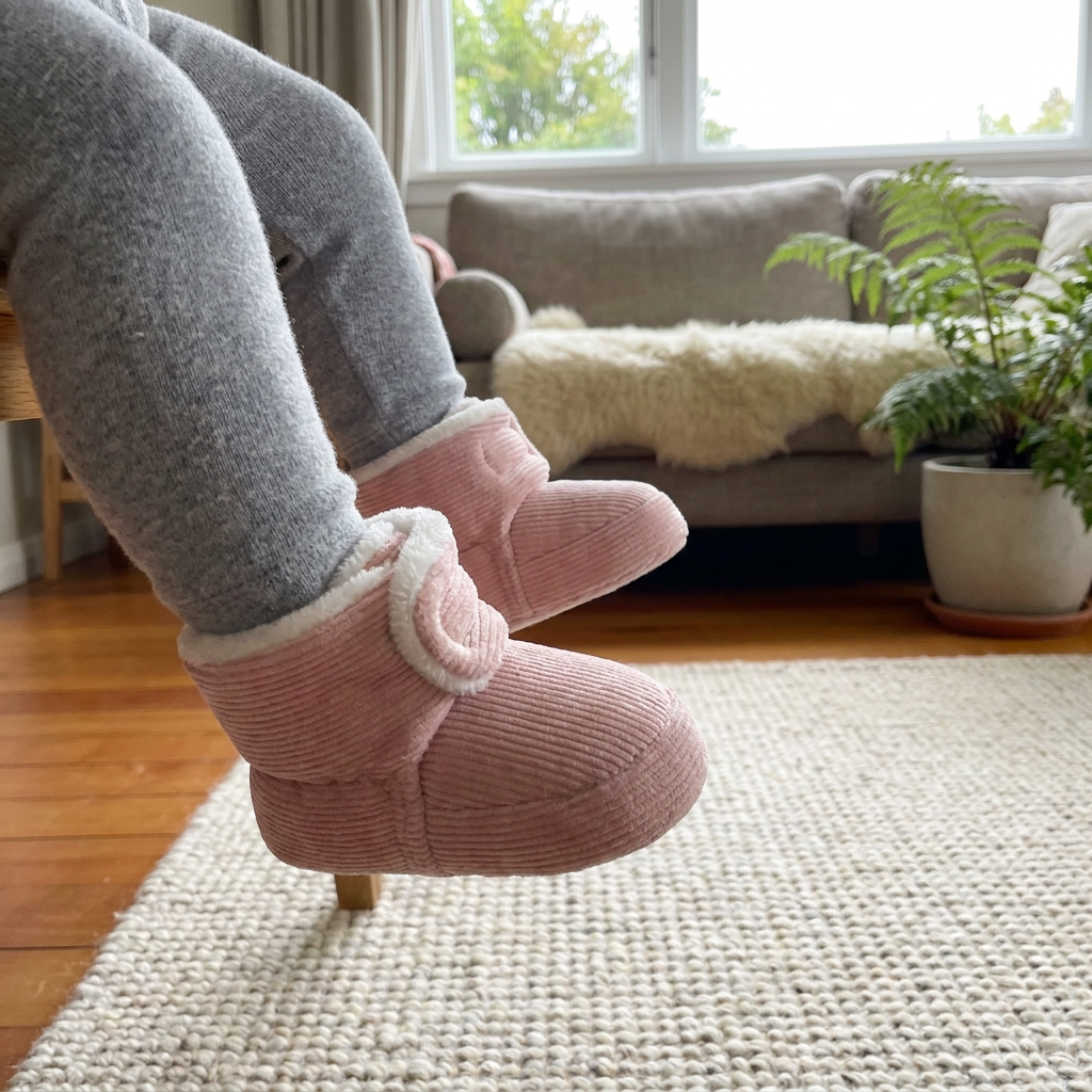Warm & Cozy Plush Baby Booties with Soft, Non-Slip Soles
