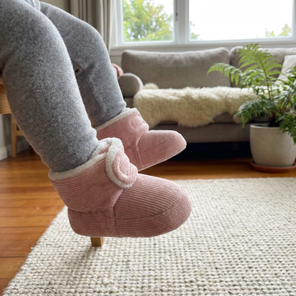 Warm & Cozy Plush Baby Booties with Soft, Non-Slip Soles
