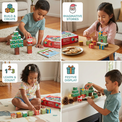 Christmas Magnetic Cube Blocks