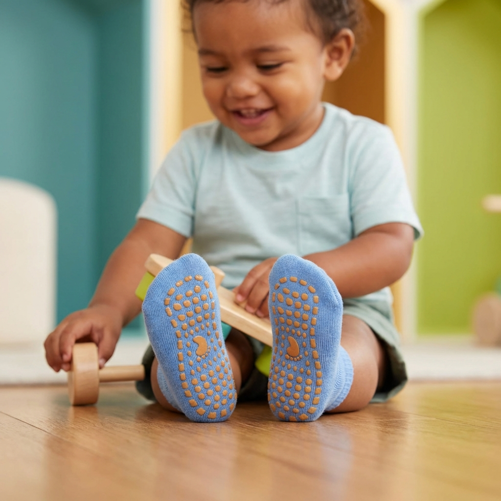 Safe Anti-Slip Socks Shoes for Kids