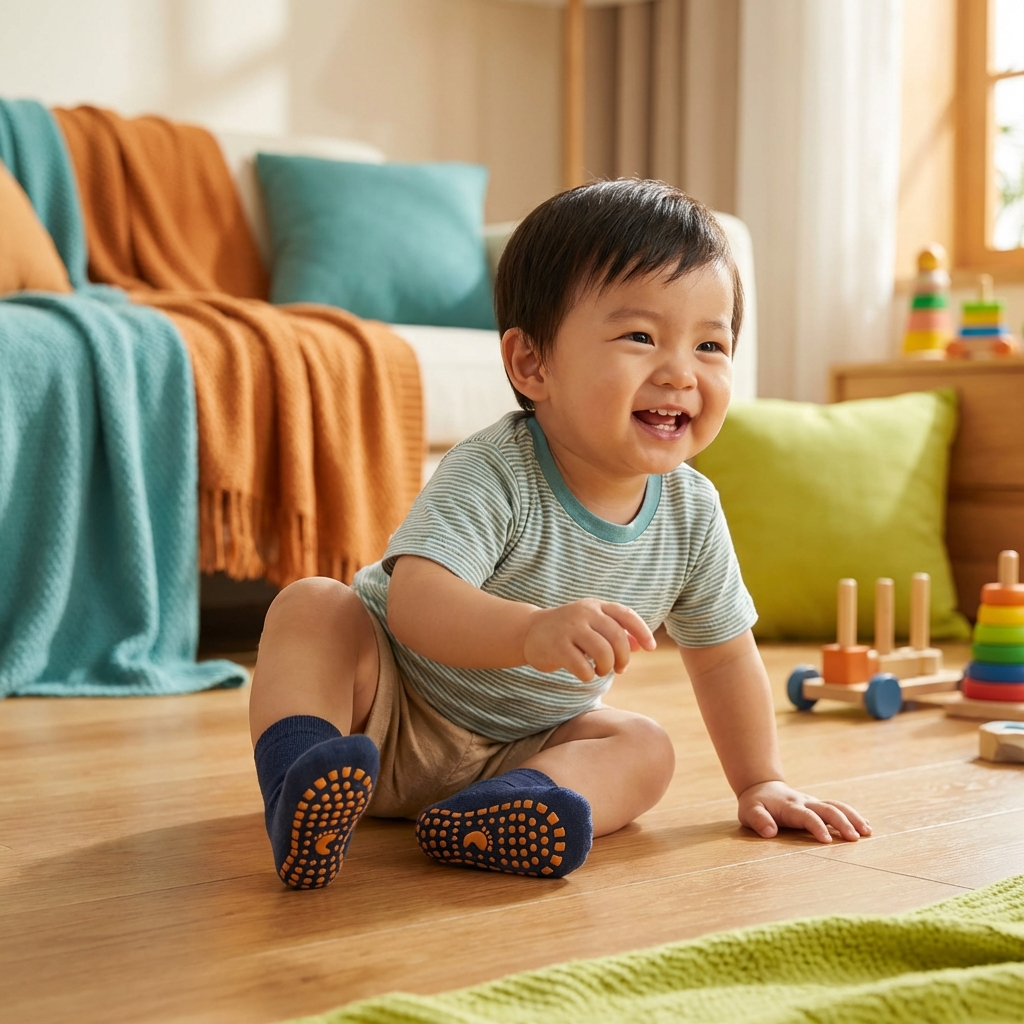 Safe Anti-Slip Socks Shoes for Kids