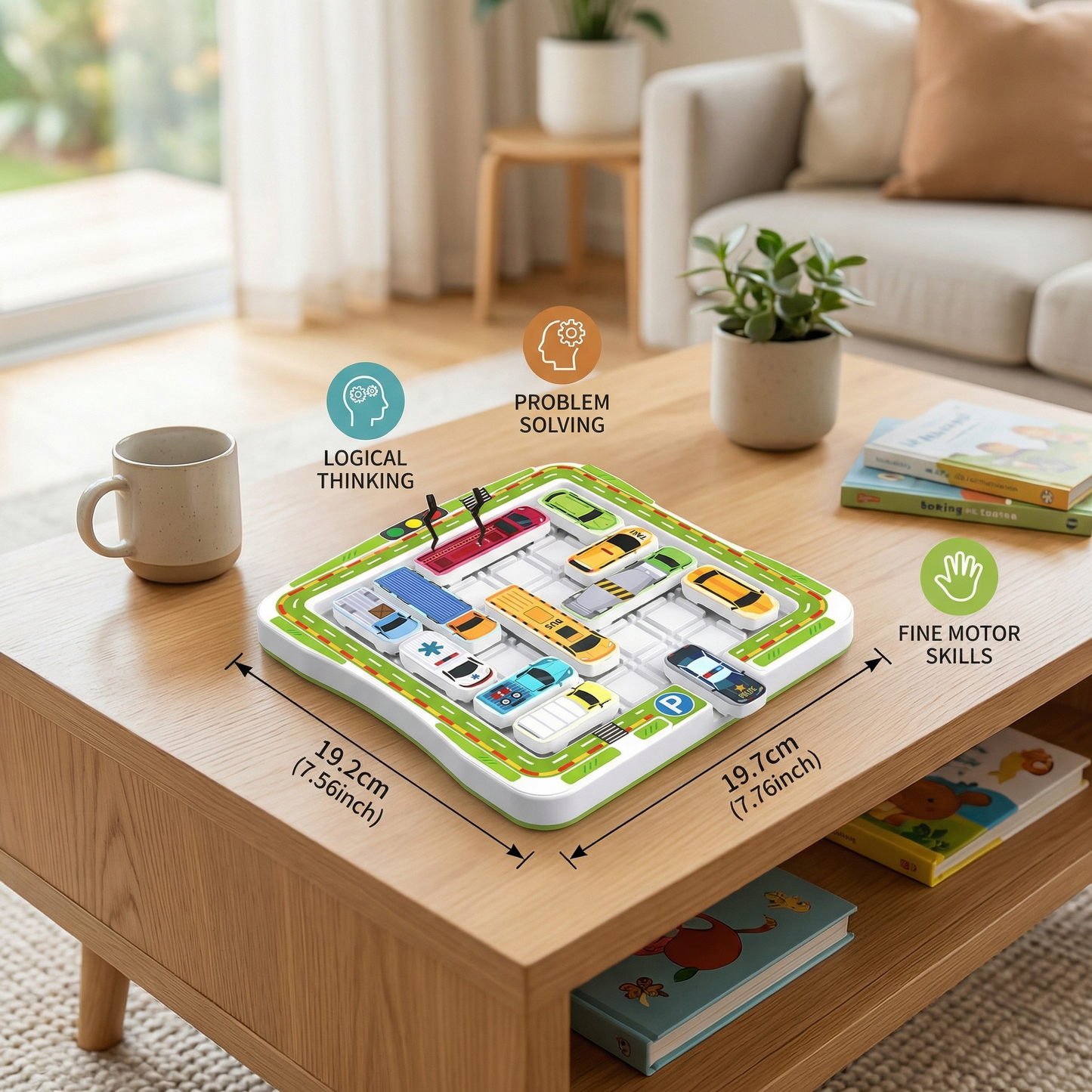 Logical Thinking – Car Parking Puzzle Toy for Kids