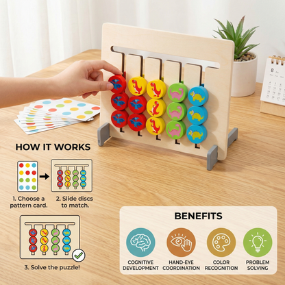 Montessori Color Pattern Matching Wooden Game