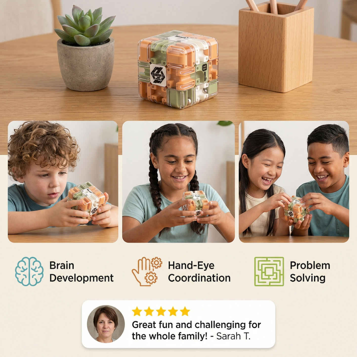 3D Labyrinth Puzzle Cube