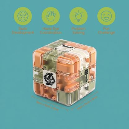 3D Labyrinth Puzzle Cube