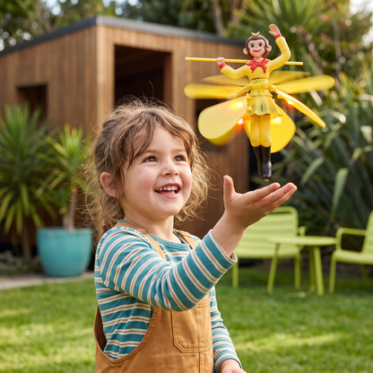 Interactive Flying Monkey Toy with Motion Sensor & LED Lights