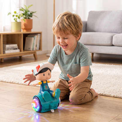 Interactive 360° Dancing Balance Toy with Lights & Music