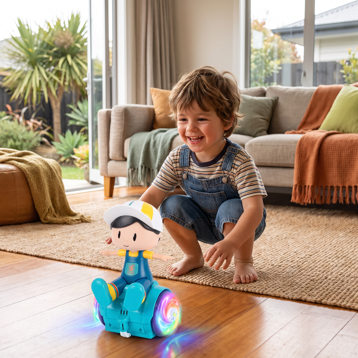 Interactive 360° Dancing Balance Toy with Lights & Music