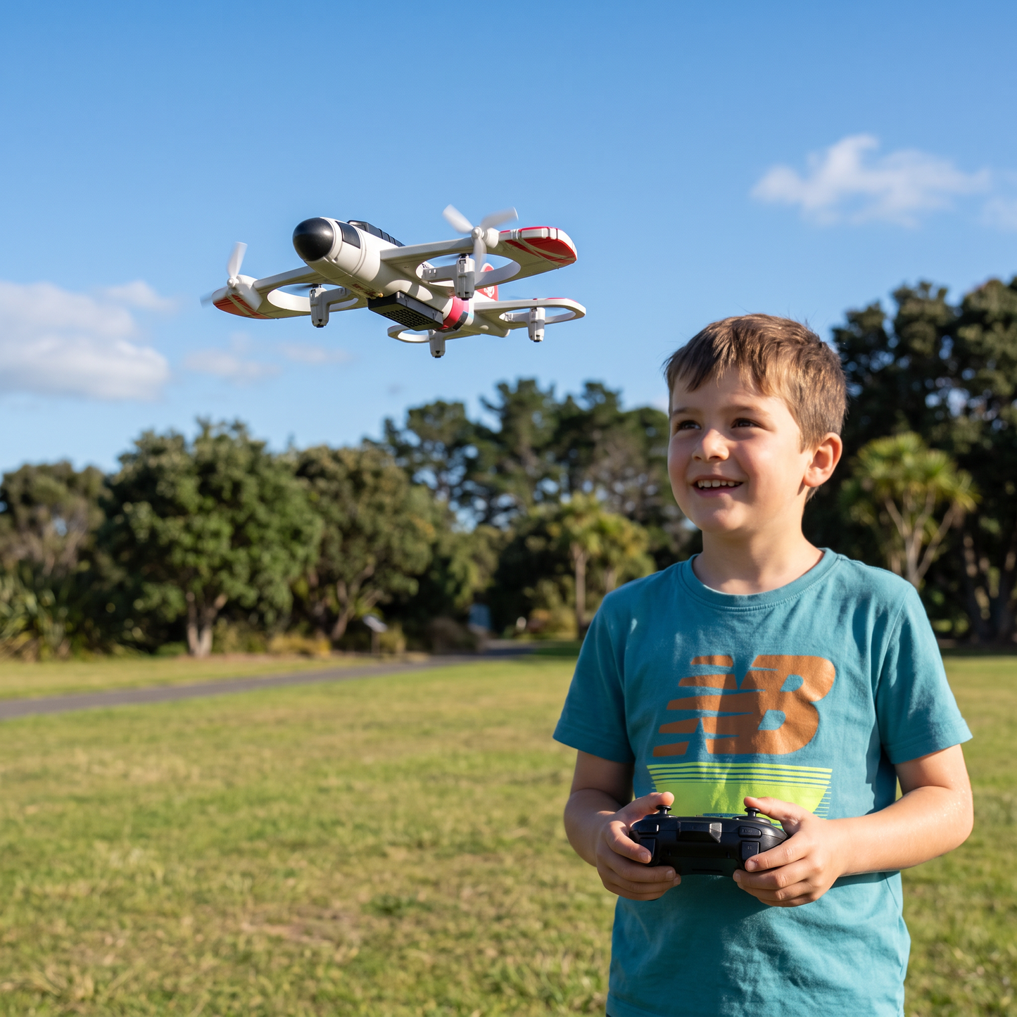 2-in-1 Remote Control Fighter Jet & Drone Toy