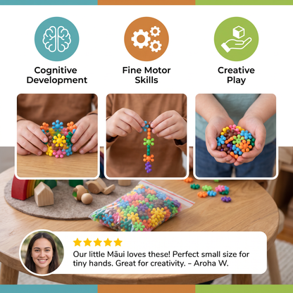 Montessori Plum Blossom Building Block Set