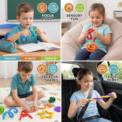 Sensory Fidget Sticks – Soothing Twisty Toys for Stress Relief