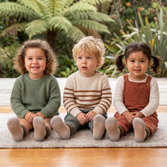 Warm Baby Walking Sock Shoes with Soft Non-Slip Soles