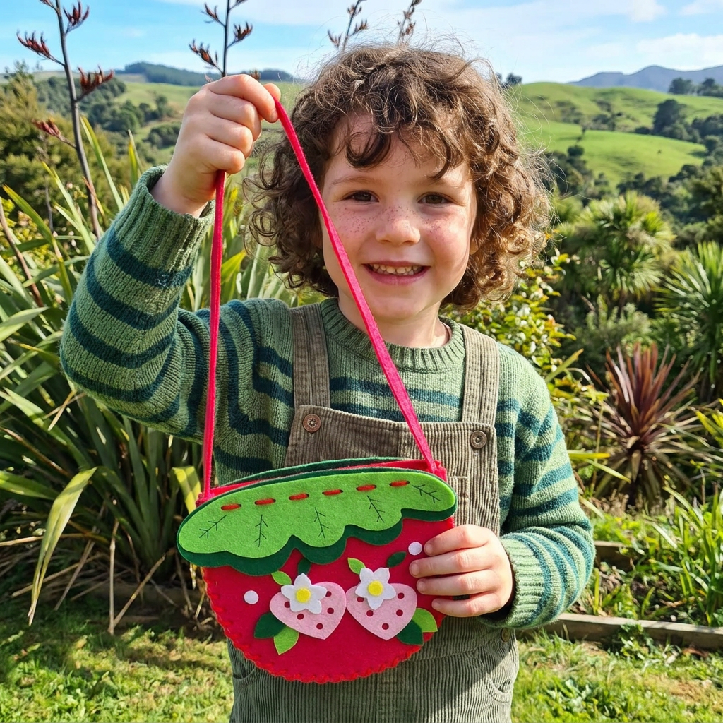 DIY Cute Felt Handbag Sewing Craft Kit for Kids