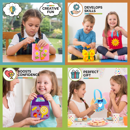 DIY Cute Felt Handbag Sewing Craft Kit for Kids