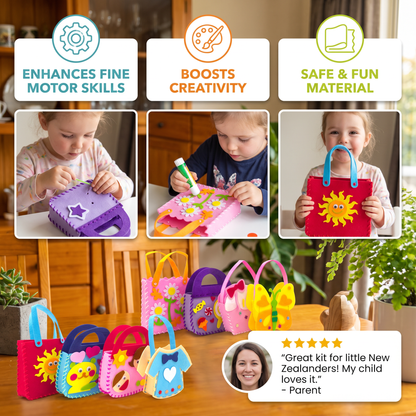 DIY Cute Felt Handbag Sewing Craft Kit for Kids
