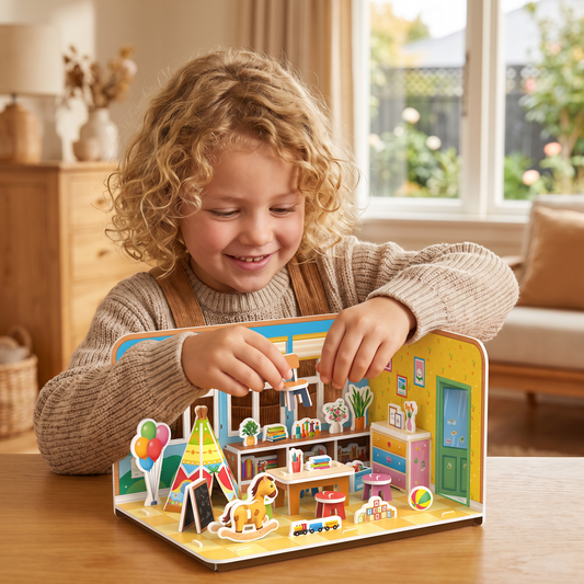 3D DIY Playroom Building Kit – Educational Puzzle & Craft Set