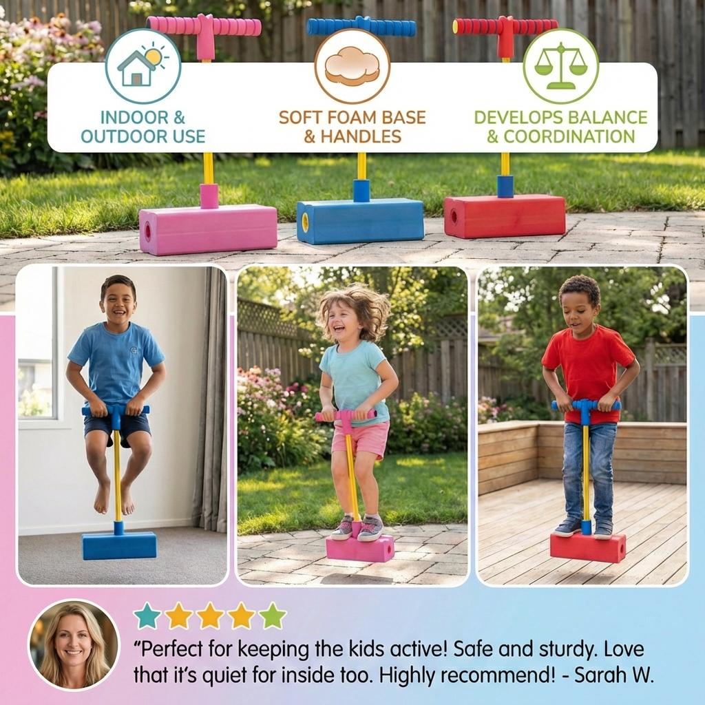 Kids' Foam Pogo Hopper – Jumping Toy for Indoors & Outdoors