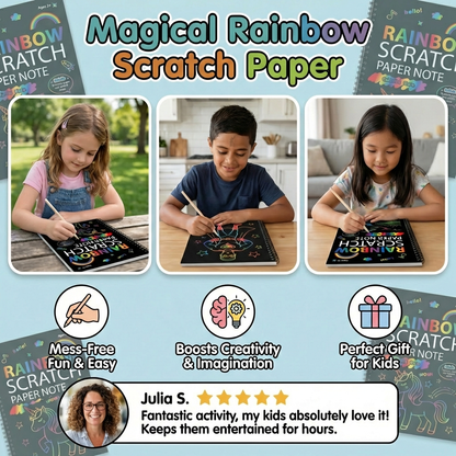 Magical Rainbow Scratch Paper